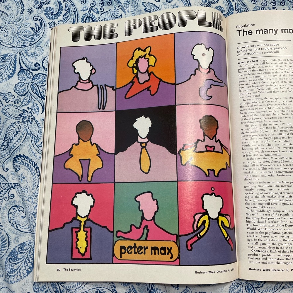 Peter Max Business Week Magazine - Picture 3 of 11